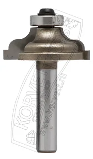 2006-4 Gl.Фреза кромочная калевочнаян/п D33 H12 R4 Х8 — хвостовик 8 мм, диаметр 33 мм — артикул 2006-4