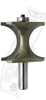 0607-41. Фреза кромочная полустержневая н/п R20.64 D57.28 В41.28 TL97 Х12 — хвостовик 12 мм, диаметр 57.28 мм — артикул 0607-41