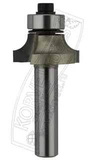0602-476.Фреза кромочная калевочная R4.76 D22.22 Н9.5 TL50 Х8 #16410 — хвостовик 8 мм, диаметр 22.22 мм — артикул 0602-476