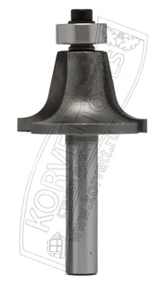 2217-6 Gl.Фреза кромочная фигурная R6 D33 B10 H20 Х8 — хвостовик 8 мм, диаметр 33 мм — артикул 2217-6