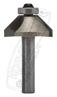 1022-40 Gl.Фреза кромочная конусная н/п D40 H18 45° Х8 23693 — хвостовик 8 мм, диаметр 40 мм — артикул 1022-40