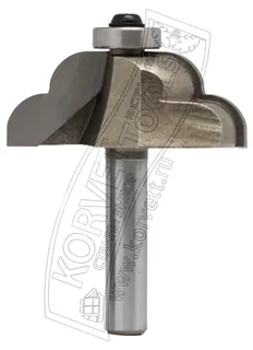2010-8 Gl.Фреза кромочная калевочная R8 D45 H18 Х8 — хвостовик 8 мм, диаметр 45 мм — артикул 2010-8