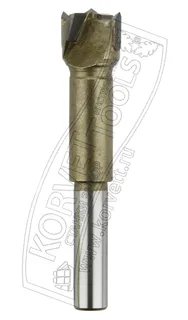 1807-15. 35-Фреза Форстнера твердосплавная D15 TL70 Z2 Х8 — хвостовик 8 мм, диаметр 15 мм — артикул 1807-15