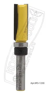 32-412301B. Фреза кромочная прямая в/п D12,7 H32 TL75 Х8 #23665 Т/З — хвостовик 8 мм, диаметр 12.7 мм — артикул 32-412301B