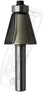 0206-21. Фреза кромочная конусная н/п A11.5° D21.2 H20.6 TL65 Х8 #16410 — хвостовик 8 мм, диаметр 21.2 мм — артикул 0206-21