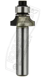 0602-317.Фреза кромочная калевочная R3.17 D15.86 Н6.4 TL48 Х8 #16410 — хвостовик 8 мм, диаметр 15.86 мм — артикул 0602-317