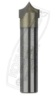 0405-476. Фреза пазовая фасонная R4.76 D9.52 Н8 TL47 Х8 # BP-01201 — хвостовик 8 мм, диаметр 9.52 мм — артикул 0405-476